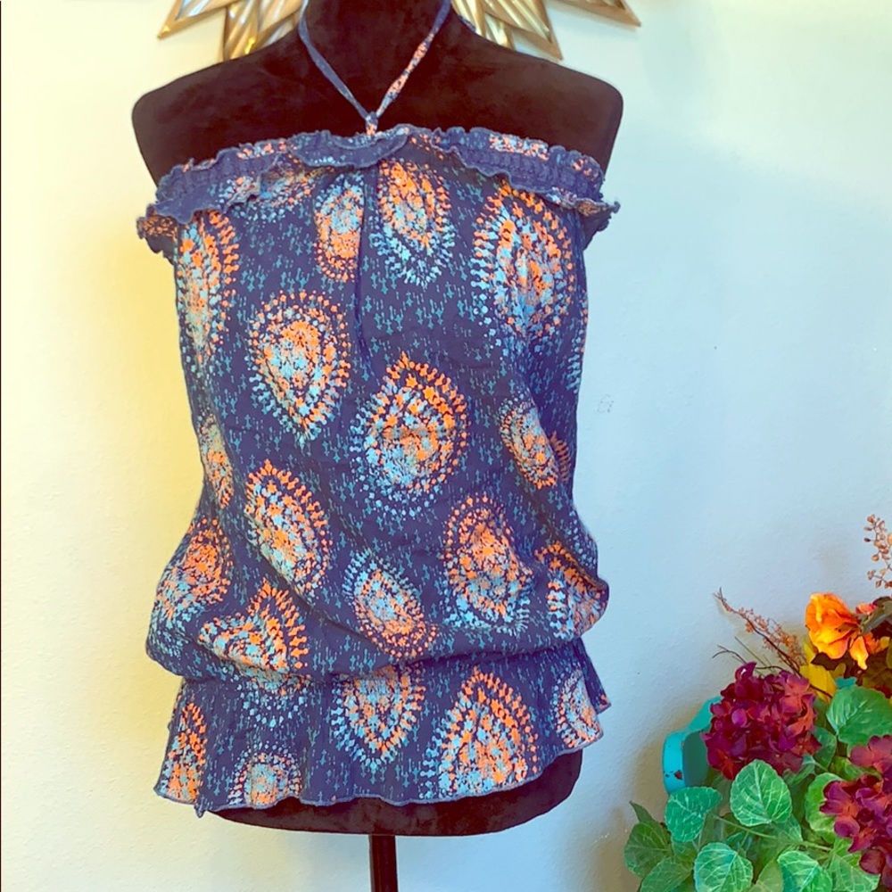 Decree Ruched Ruffle Top